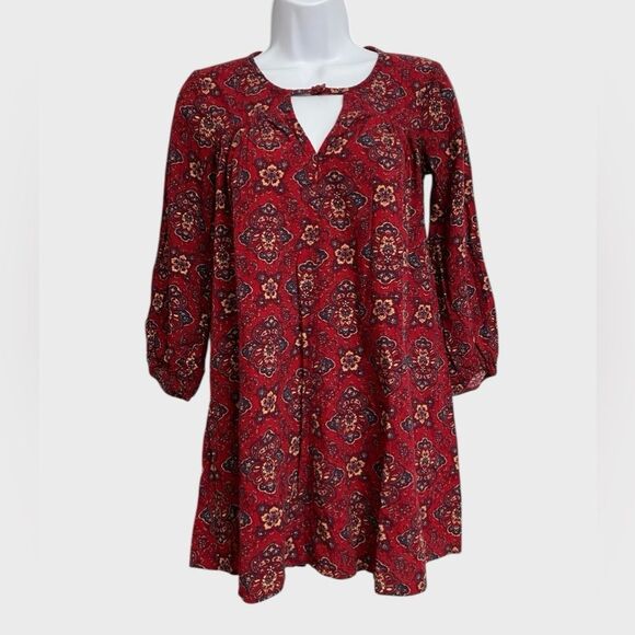 American Eagle Floral Babydoll Mini Dress Women's Sz XXS Boho Festival Coachella - Picture 1 of 16